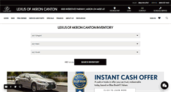 Desktop Screenshot of lexusofakron-canton.com